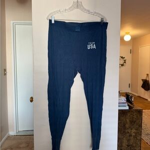 Skims Olympic Team USA Navy Ribbed Leggings